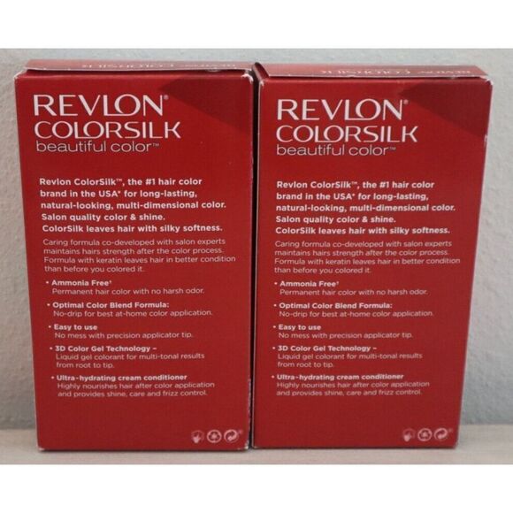 Revlon Colorsilk Beautiful Color 82B Silver Blonde, 100% Gray Coverage, Lot of 2 - Picture 2 of 5